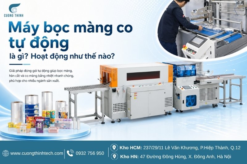 máy bọc màng co tự động - Máy bọc màng co tự động là gì