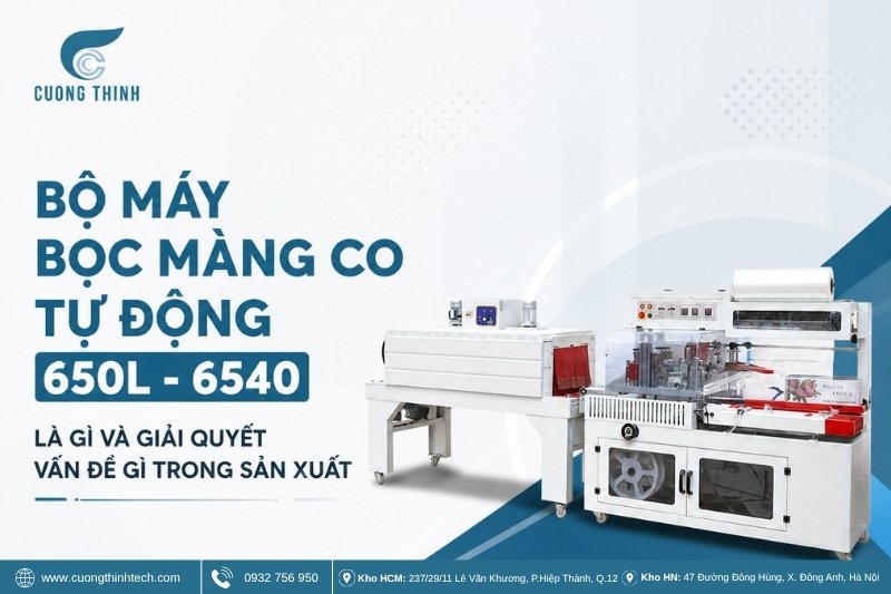 Bộ máy bọc màng co tự động 650L - 6540