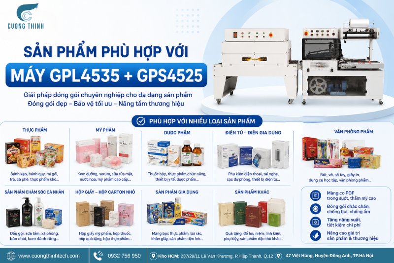 Sản phẩm phù hợp với máy GPL4535 + GPS4525