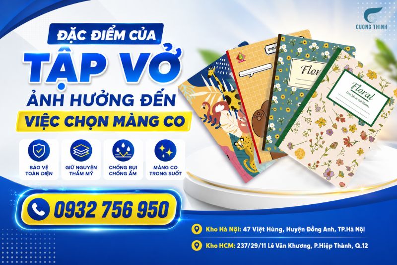 Màng co tập vở