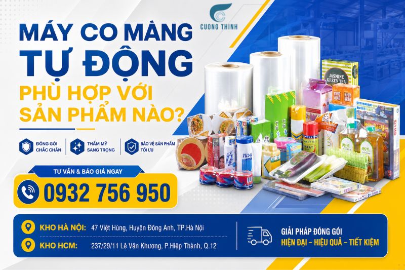 Máy co màng tự động