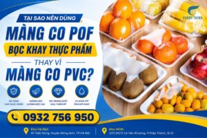 màng co pof bọc khay thực phẩm