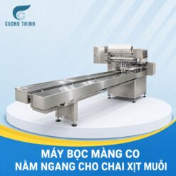 Bộ máy bọc màng co nằm ngang cho sản phẩm chai xịt muỗi