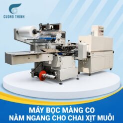 Bộ máy bọc màng co nằm ngang cho sản phẩm chai xịt muỗi