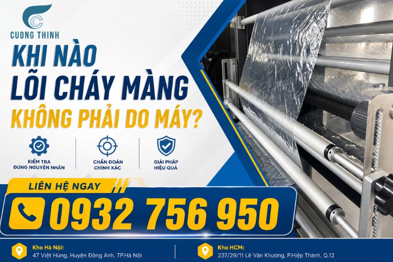 màng co bị cháy