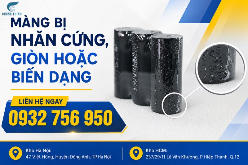 màng co bị cháy
