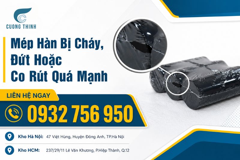 màng co bị cháy