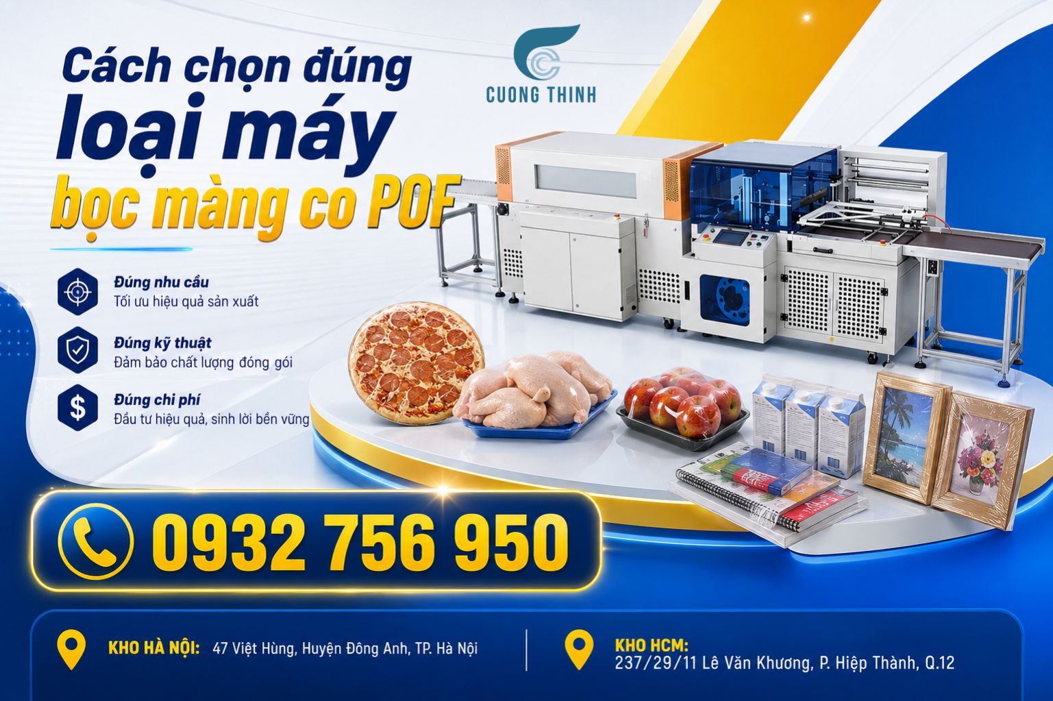 Ưu điểm và giới hạn của từng loại máy bọc màng co POF