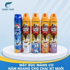 Bộ máy bọc màng co nằm ngang cho sản phẩm chai xịt muỗi