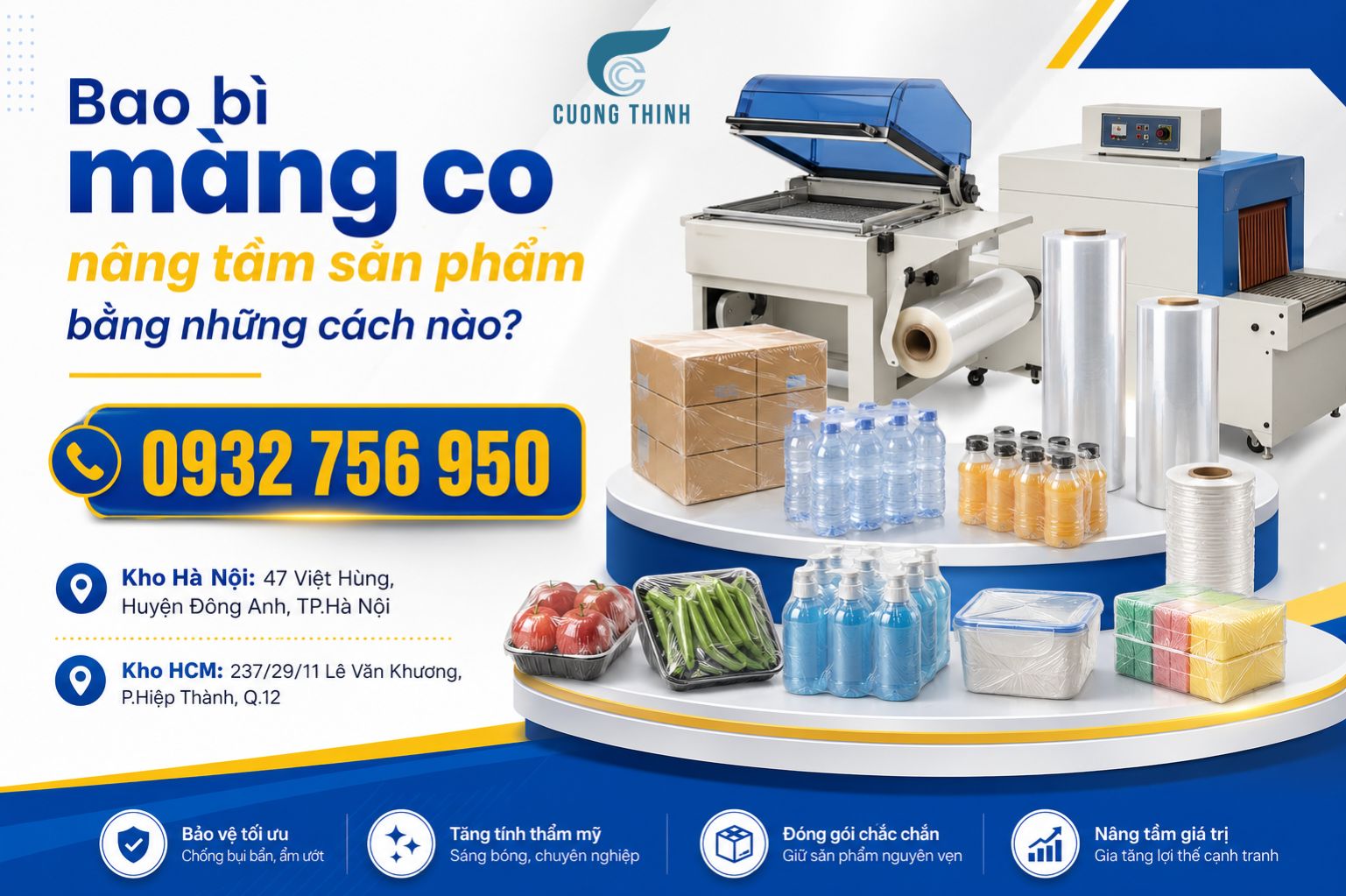 Bao bì màng co ảnh hưởng thế nào đến cảm nhận giá trị sản phẩm?