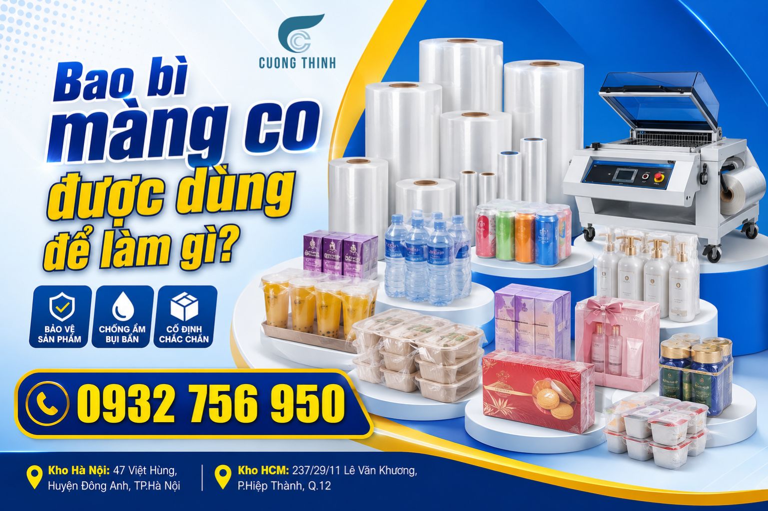 Bao bì màng co nâng tầm sản phẩm bằng những cách nào?