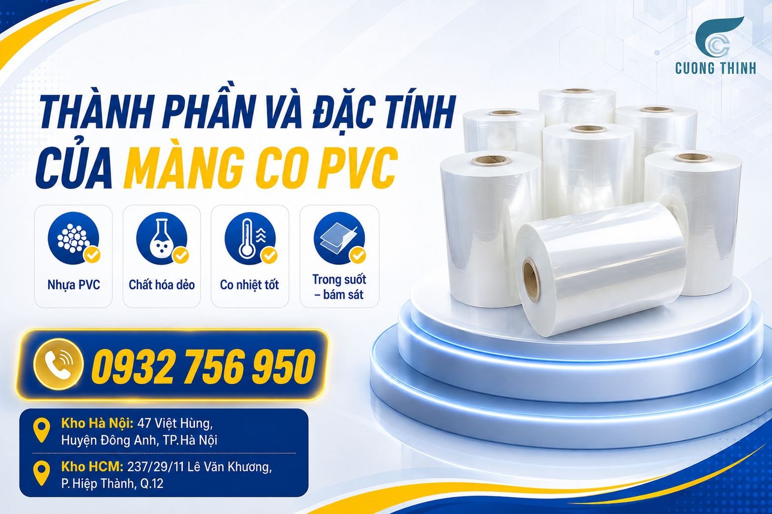 Thành phần và đặc tính của màng co PVC