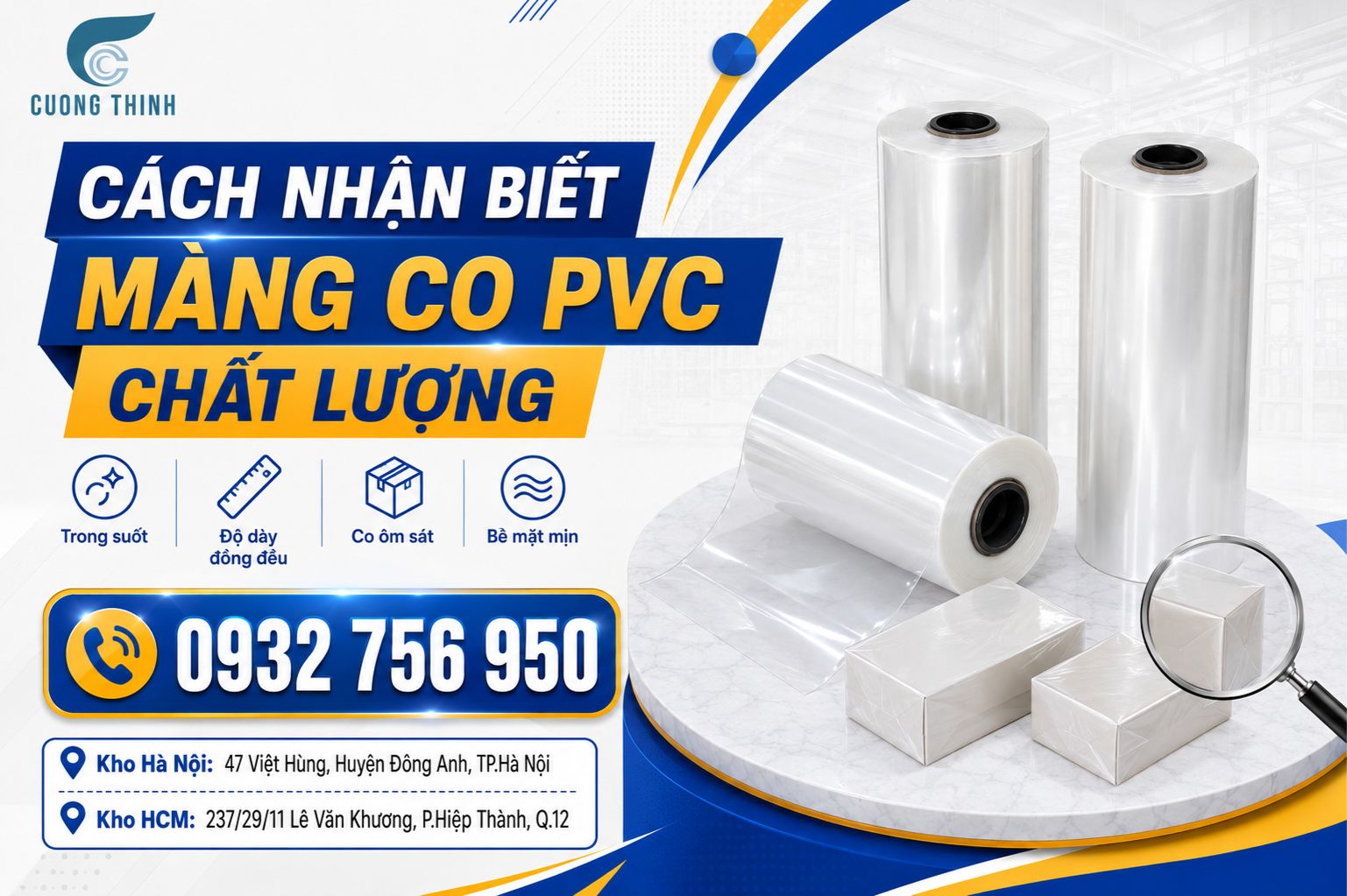 Cách nhận biết màng co PVC chất lượng