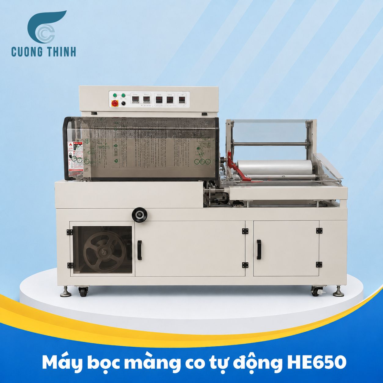 Bộ máy bọc màng co tự động HE650 Bộ máy bọc màng co tự động HE650
