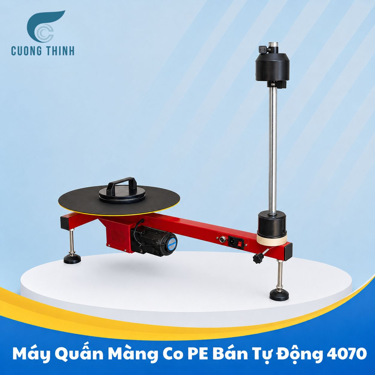 Máy Quấn Màng PE Bán Tự Động 4070 (3) Máy Quấn Màng PE Bán Tự Động 4070