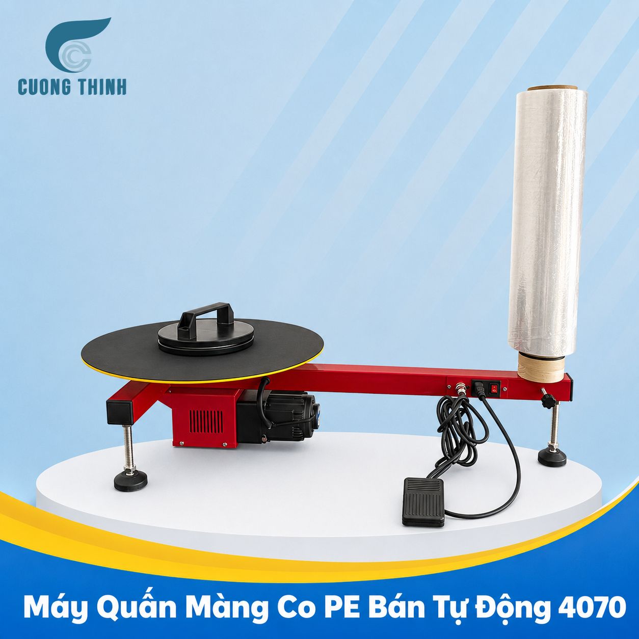Máy Quấn Màng PE Bán Tự Động 4070 Máy Quấn Màng PE Bán Tự Động 4070