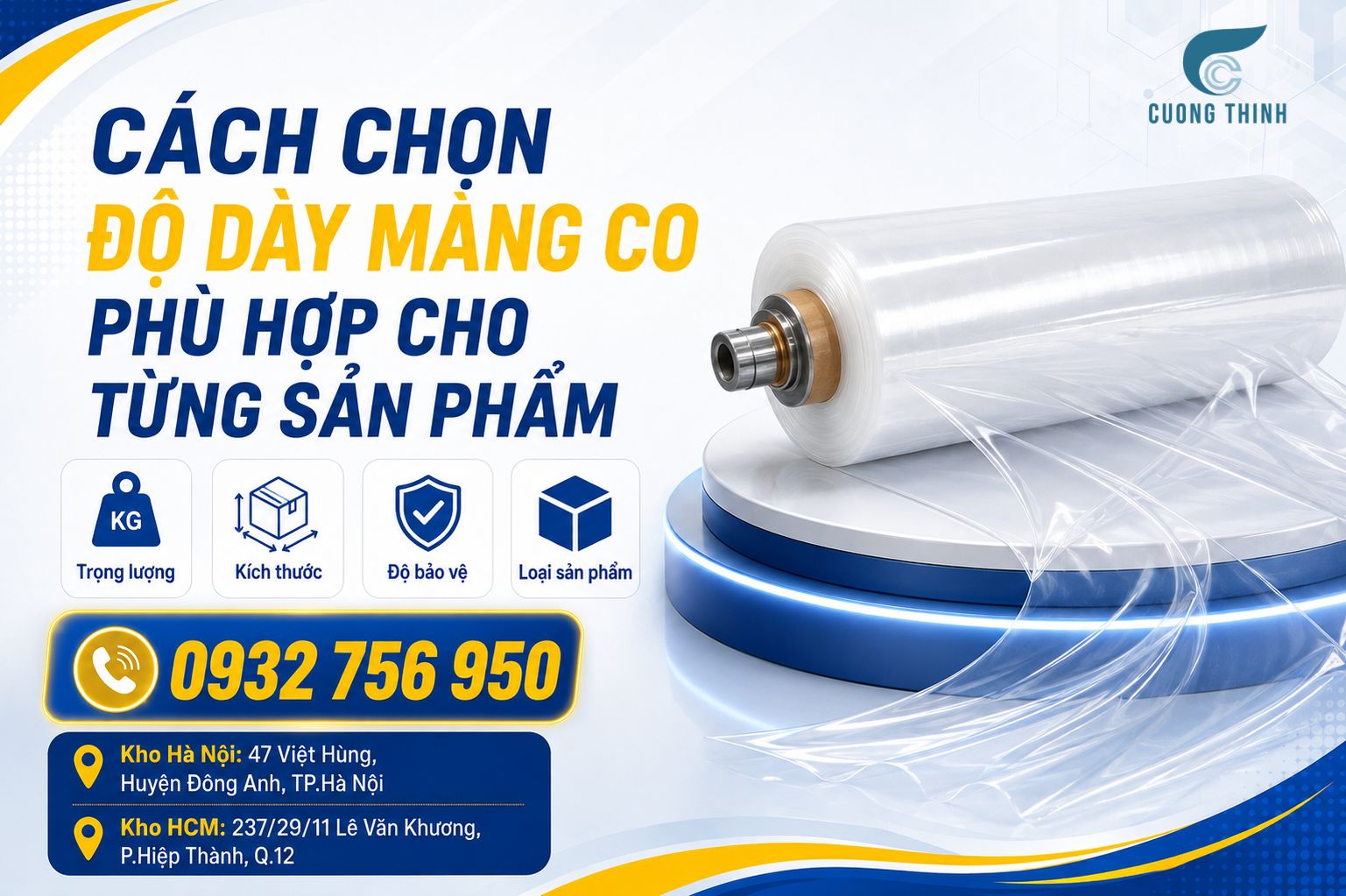 cách chọn độ dày màng co