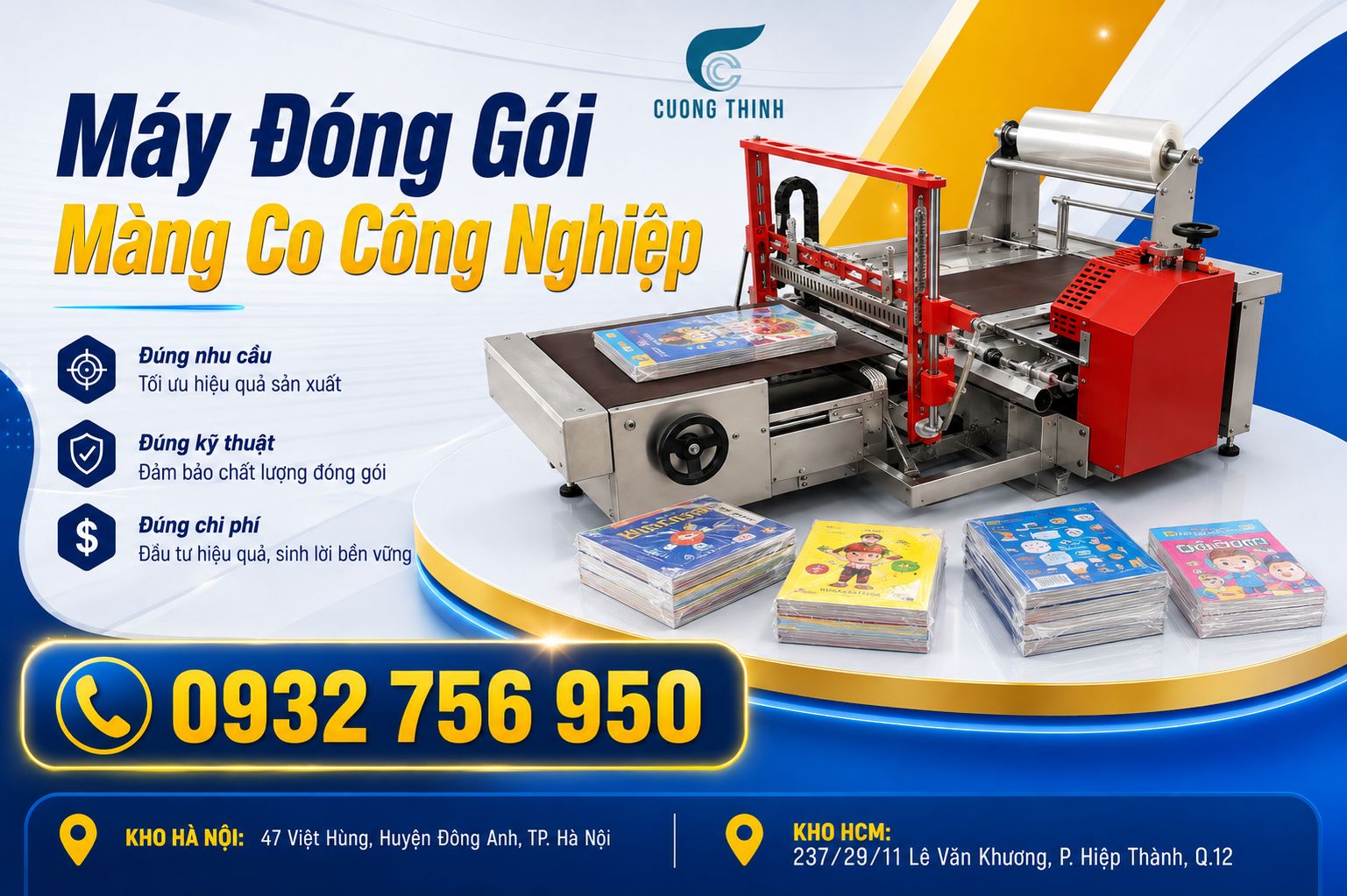 Chọn máy theo loại sản phẩm cần đóng gói