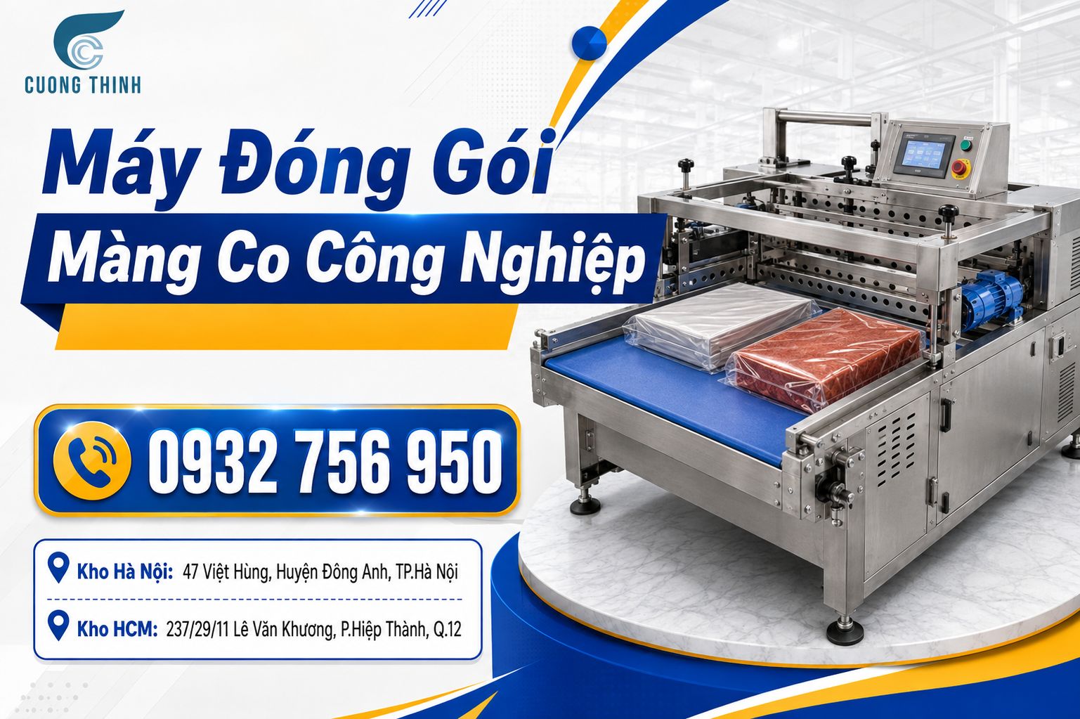 máy đóng gói màng co công nghiệp