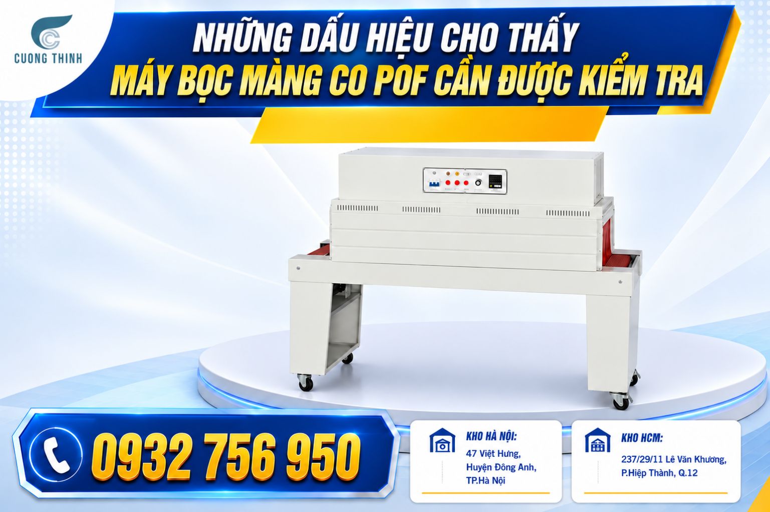 Sửa chữa máy bọc màng co POF