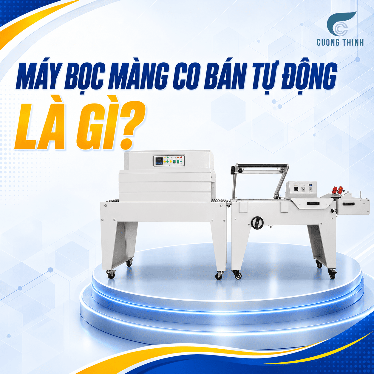 máy bọc màng co bán tự động