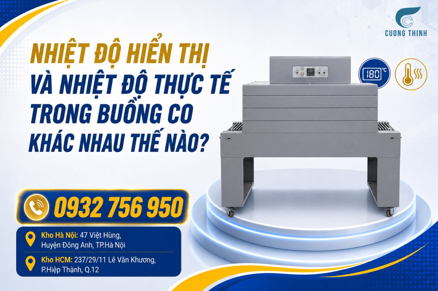 Kỹ thuật viên kiểm tra tủ điện máy co màng sau khi đã ngắt nguồn