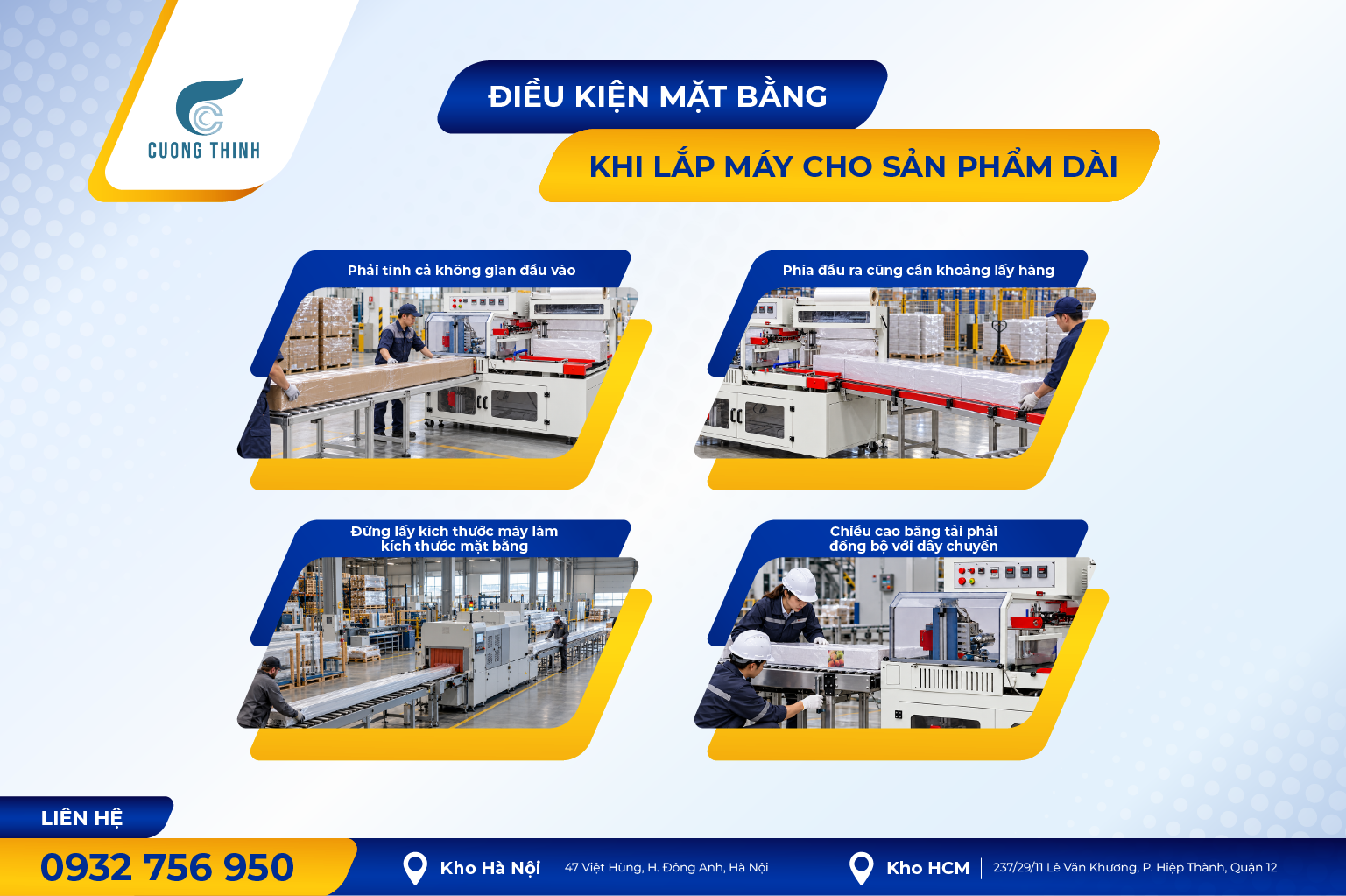Chọn khổ màng và loại màng cho kiện hàng lớn