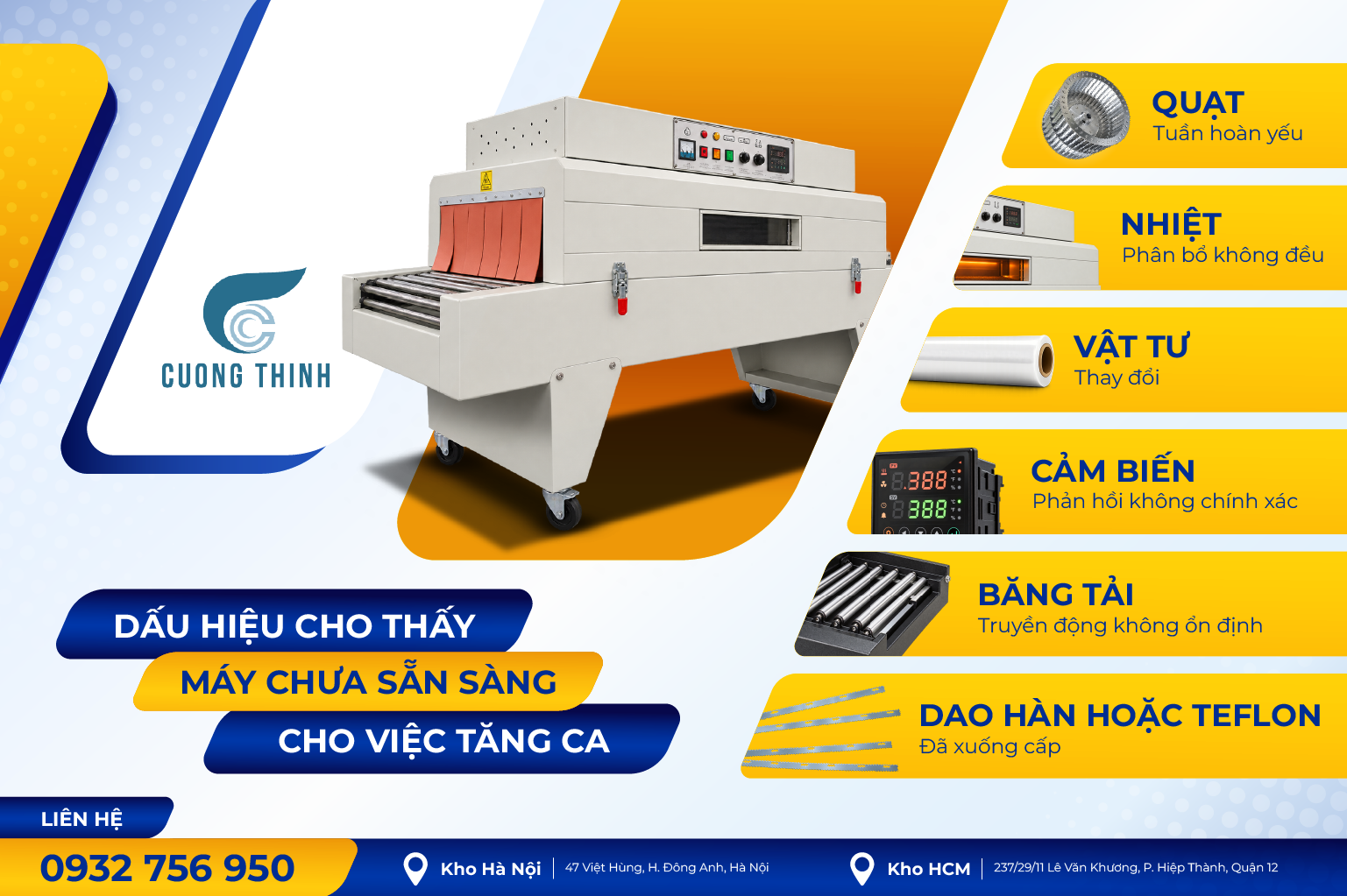 Dấu hiệu cho thấy máy chưa sẵn sàng cho việc tăng ca
