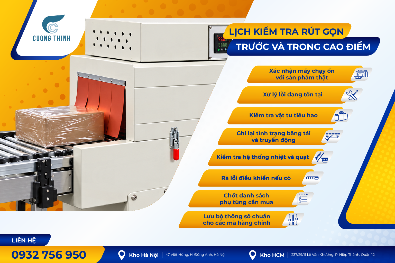 Lịch kiểm tra rút gọn trước và trong cao điểm